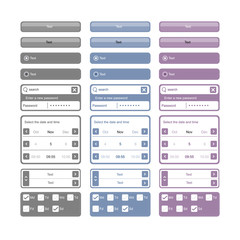 web elements and buttons