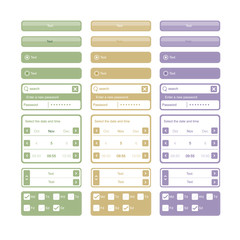 web elements and buttons