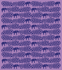 Indian pattern with elephant motif