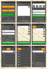 Web application template for phones