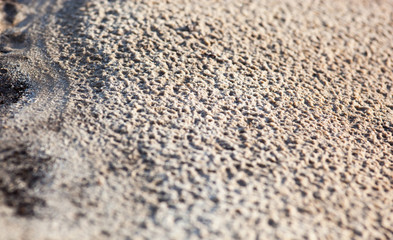 Sand surface after the rain