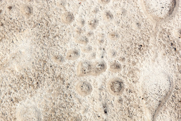 Sand surface after the rain