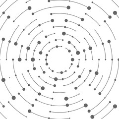 Abstract lines and dot
