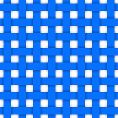 Blue crossed ribbons. Seamless pattern