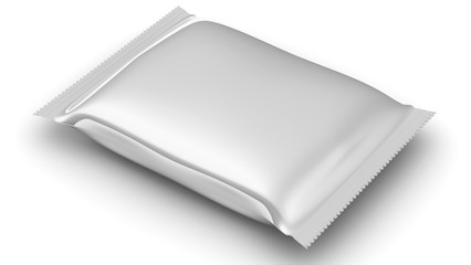 Flexible consumer packaging. Sealed package from a polymeric film. Model of consumer packaging