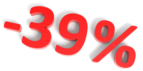 Discount 39 percent off sale.