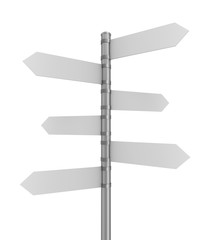 blank signpost 