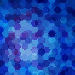 Fototapeta na wymiar Vector background with hexagons. Can be used in cover design. Blue color.