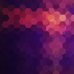 Background of geometric shapes. Purple mosaic pattern. 