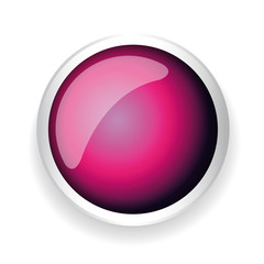 Purple shiny button with metallic elements
