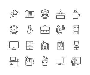 Line Office Icons