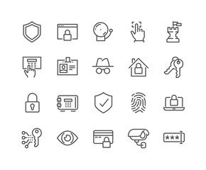 Line Security Icons