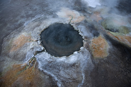 View of a hot spring, El Tatio, Atacama, Chile