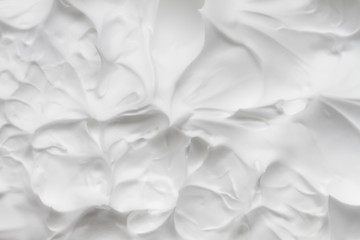 White foam background texture.