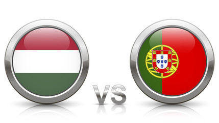 Fototapeta premium Hungary vs. Portugal - EURO 2016 - Week 3