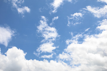 The vast blue sky and clouds sky