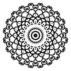 Mandala. Template Circular Ornament