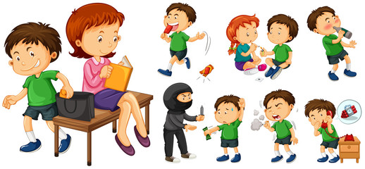 Bad boy doing different crimes