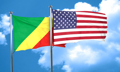 Congo flag, 3D rendering