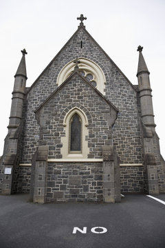 A bluestone church, Melbourne, Victoria, Australia