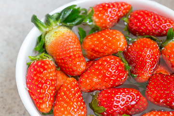 strawberries in bowl