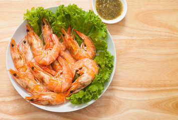 Baked Salted Prawns