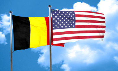 Belgium flag, 3D rendering