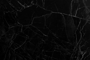 Obraz na płótnie Canvas Black marble natural pattern for background, abstract natural ma