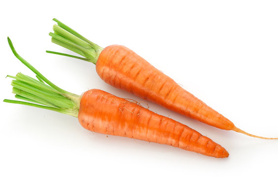 Fresh whole carrots