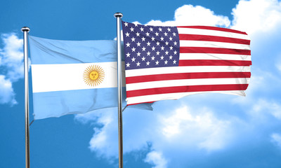 Argentina flag, 3D rendering