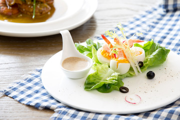 delicious food on table