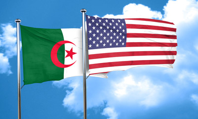 algeria flag, 3D rendering