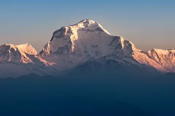 Foto auf Acrylglas Dhaulagiri Dhaulagiri Berg bei Sonnenaufgang