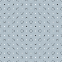 Clean Simple Blue Graphic Seamless Pattern Vector Illustration.