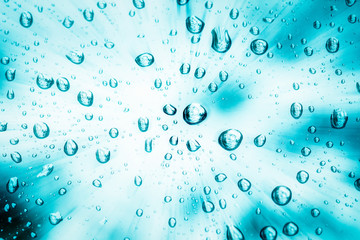 Fototapeta na wymiar Abstract of water drops on glass background