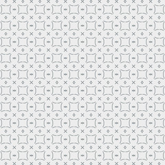 Seamless Pattern Vintage Black And White Background Vector Illustration.