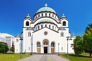 Fototapeta na wymiar Saint Sava Cathedral