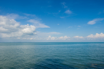 Cloudy sky and sea view