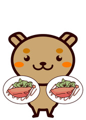鴨肉のコンフィと動物シリーズ
