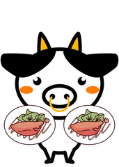 鴨肉のコンフィと動物シリーズ