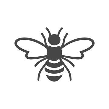 Bee Logo Sign Icon