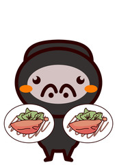 鴨肉のコンフィと動物シリーズ