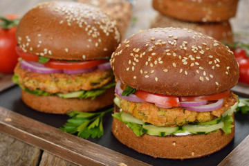 Vegetarian burger