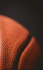 Close up of basketball