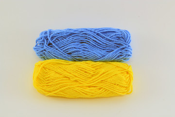 Wolle Landesflagge (01) Ukraine
