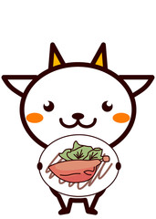 鴨肉のコンフィと動物シリーズ