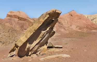 Beautiful rocks in the wilderness in Eilat