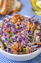 salad of shredded  cabbage