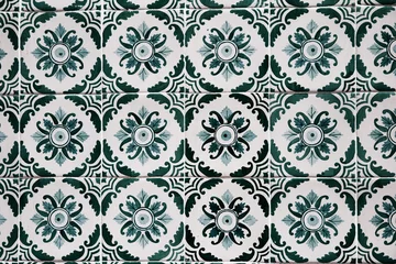Gordijnen Detail of some typical portuguese tiles  © nelson garrido silva