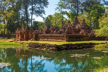 Fototapeta na wymiar Banteay Srei Temple, Cambodia